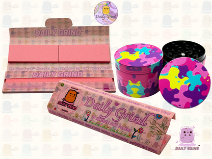 Motif Trippy coloré ondulé liquide Hallucination 50mm 4 pièces haute qualité personnalisé métal herbe broyeur cadeau 