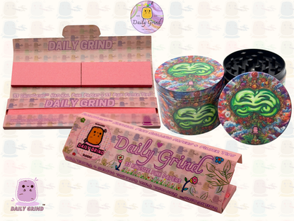 Motif Trippy coloré ondulé liquide Hallucination 50mm 4 pièces haute qualité personnalisé métal herbe broyeur cadeau 