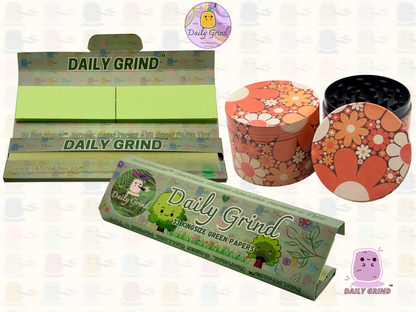 Motif Trippy coloré ondulé liquide Hallucination 50mm 4 pièces haute qualité personnalisé métal herbe broyeur cadeau 