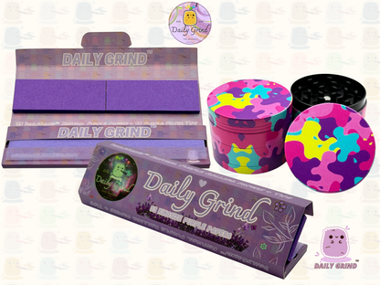 Motif Trippy coloré ondulé liquide Hallucination 50mm 4 pièces haute qualité personnalisé métal herbe broyeur cadeau 