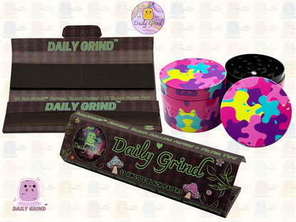 Motif Trippy coloré ondulé liquide Hallucination 50mm 4 pièces haute qualité personnalisé métal herbe broyeur cadeau 
