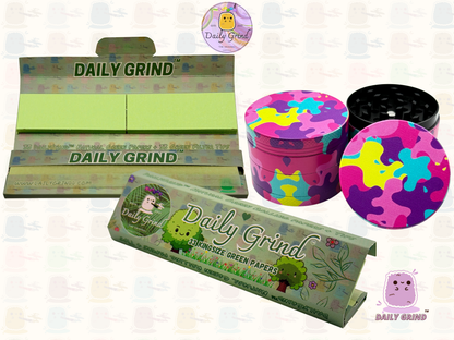 Motif Trippy coloré ondulé liquide Hallucination 50mm 4 pièces haute qualité personnalisé métal herbe broyeur cadeau 