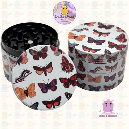 Mignon œil de cristal coloré Trippy 50mm 4 pièces de haute qualité personnalisé broyeur d'herbes en métal cadeau 