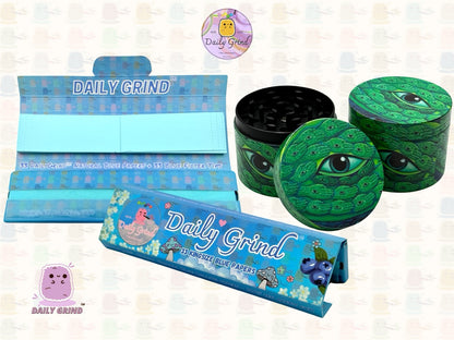 Motif Trippy coloré ondulé liquide Hallucination 50mm 4 pièces haute qualité personnalisé métal herbe broyeur cadeau 