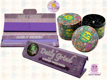 Motif Trippy coloré ondulé liquide Hallucination 50mm 4 pièces haute qualité personnalisé métal herbe broyeur cadeau 