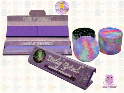 Voie lactée colorée galaxie mignonne 50mm 4 pièces cadeau de broyeur d'herbes en métal personnalisé de haute qualité 