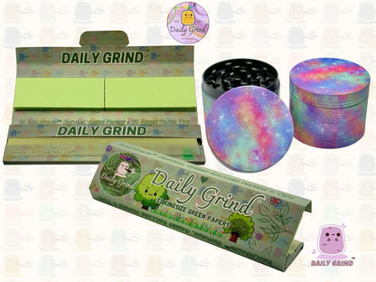 Voie lactée colorée galaxie mignonne 50mm 4 pièces cadeau de broyeur d'herbes en métal personnalisé de haute qualité 