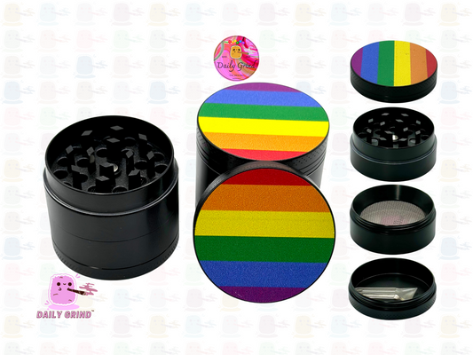 Pride - 40mm 4-Part High Quality Custom Metal Kitchen Herb Grinder Gift Idea