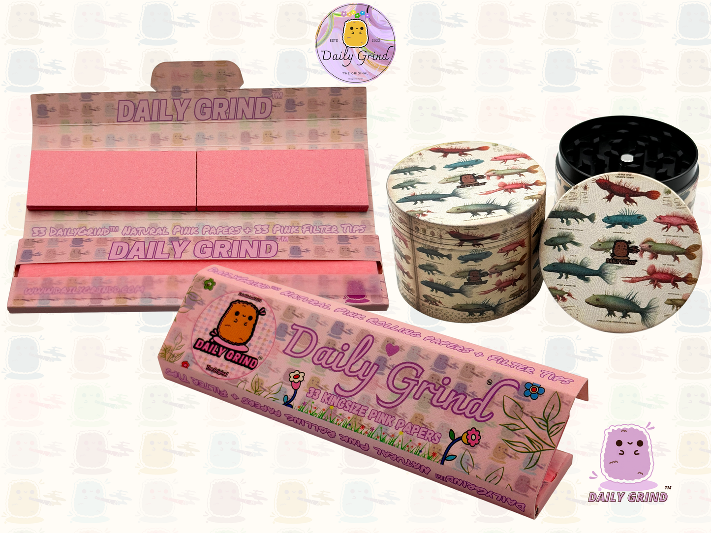 Motif Trippy coloré ondulé liquide Hallucination 50mm 4 pièces haute qualité personnalisé métal herbe broyeur cadeau 