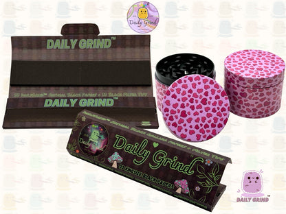 Pink Love Hearts Cute Girly - 50mm 4-Piece High Quality Metal Tobacco Herb Grinder Gift Idea