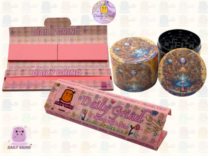 Motif Trippy coloré ondulé liquide Hallucination 50mm 4 pièces haute qualité personnalisé métal herbe broyeur cadeau 