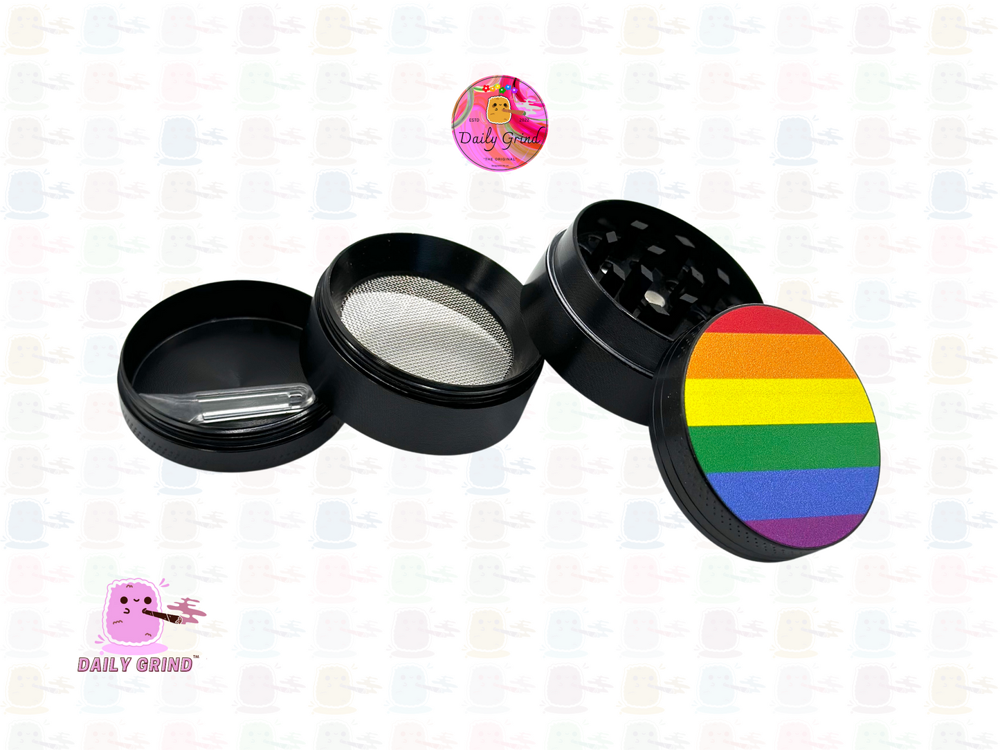 Pride - 40mm 4-Part High Quality Custom Metal Kitchen Herb Grinder Gift Idea