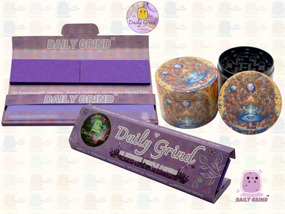 Motif Trippy coloré ondulé liquide Hallucination 50mm 4 pièces haute qualité personnalisé métal herbe broyeur cadeau 