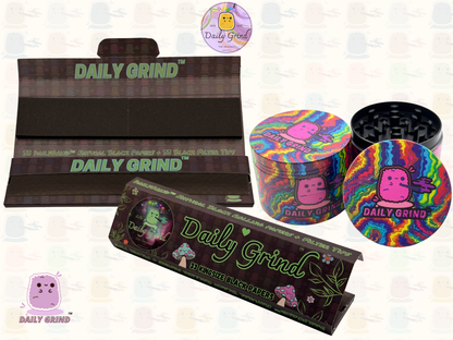Motif Trippy coloré ondulé liquide Hallucination 50mm 4 pièces haute qualité personnalisé métal herbe broyeur cadeau 