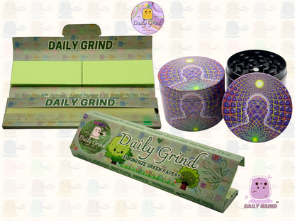 Motif Trippy coloré ondulé liquide Hallucination 50mm 4 pièces haute qualité personnalisé métal herbe broyeur cadeau 