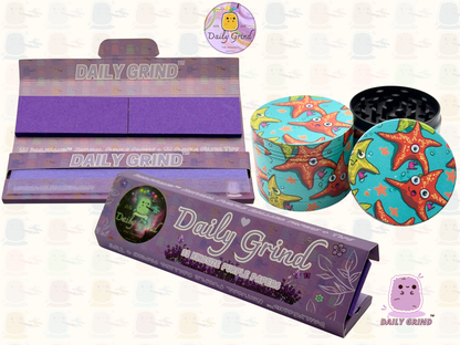 Motif Trippy coloré ondulé liquide Hallucination 50mm 4 pièces haute qualité personnalisé métal herbe broyeur cadeau 