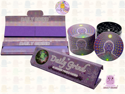 Motif Trippy coloré ondulé liquide Hallucination 50mm 4 pièces haute qualité personnalisé métal herbe broyeur cadeau 