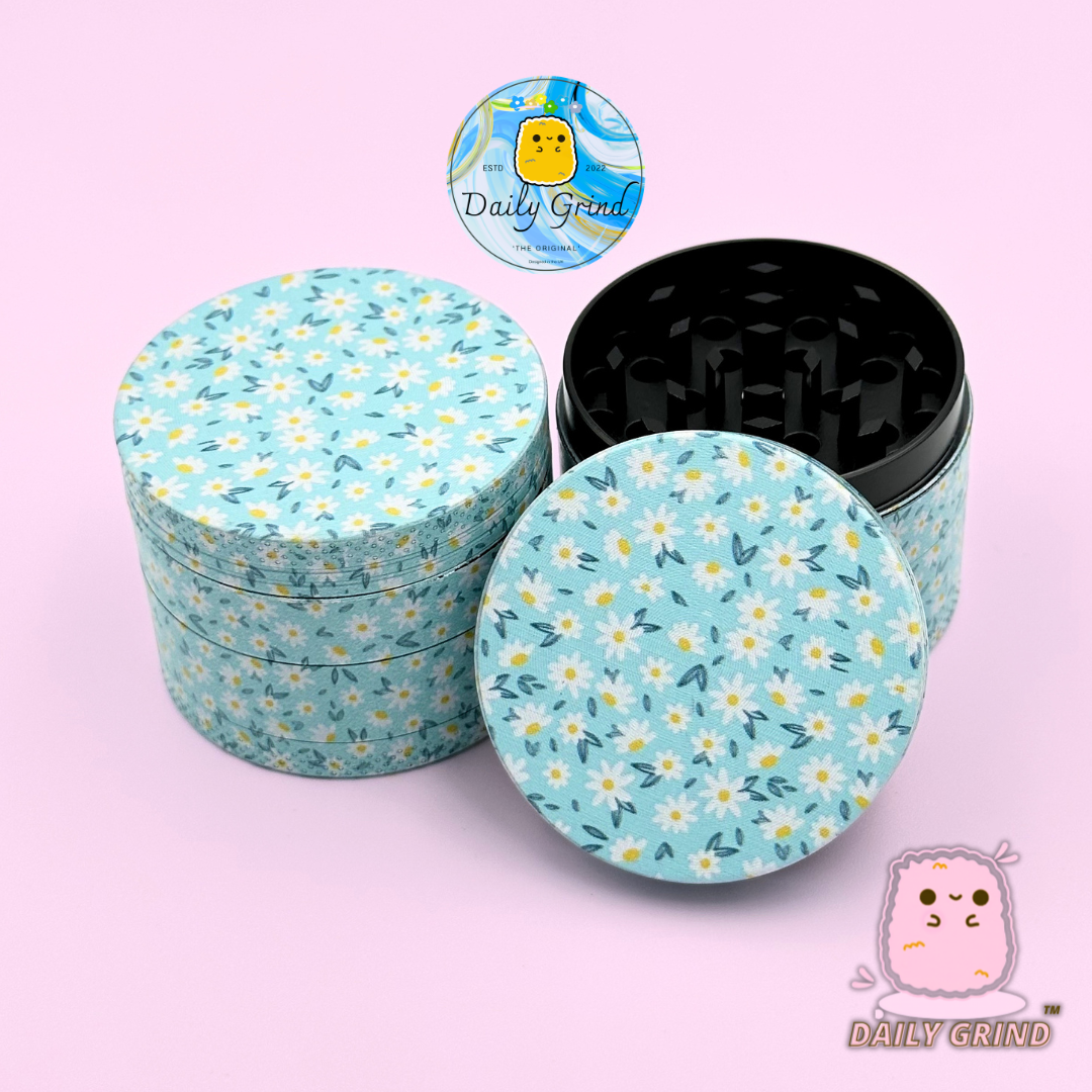 Daisy Flowers Design Cute Girls - 50mm 4 pièces de haute qualité personnalisé broyeur d'herbes en métal cadeau