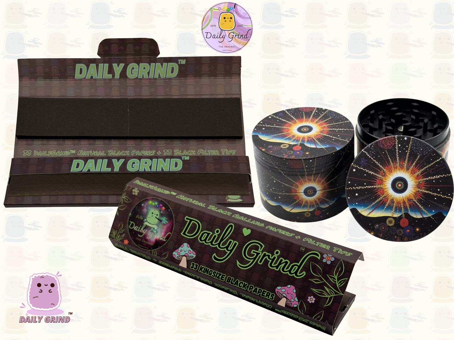 Exploding Star - 50mm Premium 4-Piece Custom Metal Tobacco Herb Grinder Gift Idea