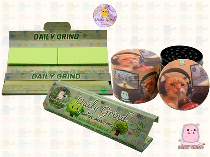 Gamer Kitten - 50mm Custom 4-Piece Metal Tobacco Herb Grinder - Christmas Gift
