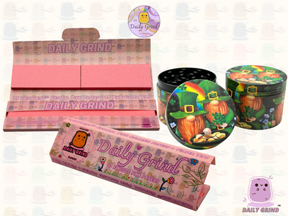 Pot de lutin mignon de 50mm, arc-en-ciel doré, 4 pièces, broyeur d'herbes en métal personnalisé de haute qualité, cadeau 