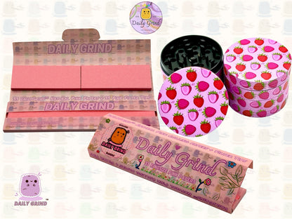 50mm Fruits Bonbons Fraise Mignon Coloré Rose Dessin Animé Juteux Fruits Saveur Conception - 4 parties Haute Qualité Métal Herb Grinder Cadeau 