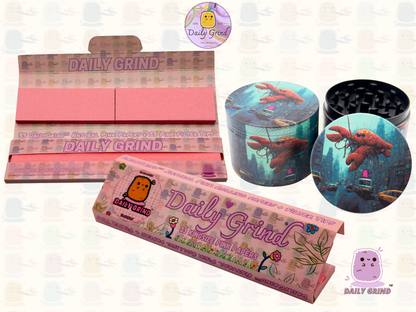 Motif Trippy coloré ondulé liquide Hallucination 50mm 4 pièces haute qualité personnalisé métal herbe broyeur cadeau 