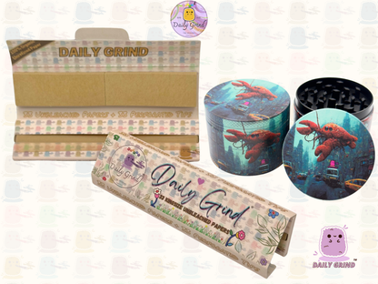 Motif Trippy coloré ondulé liquide Hallucination 50mm 4 pièces haute qualité personnalisé métal herbe broyeur cadeau 