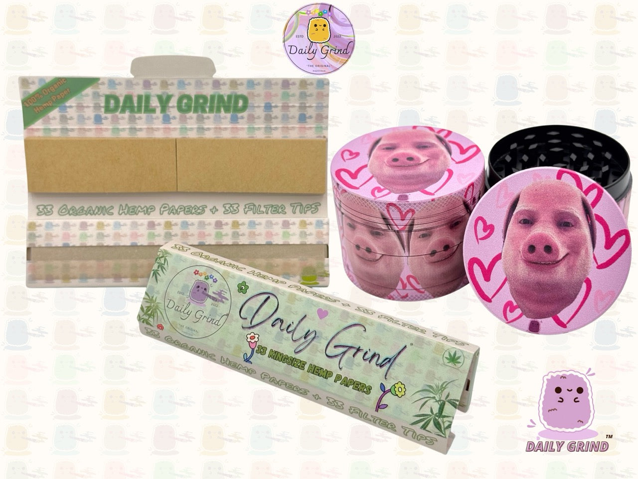Mignon œil de cristal coloré Trippy 50mm 4 pièces de haute qualité personnalisé broyeur d'herbes en métal cadeau 