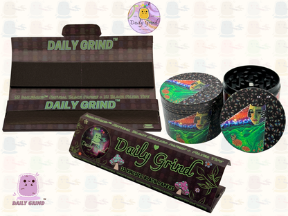 Motif Trippy coloré ondulé liquide Hallucination 50mm 4 pièces haute qualité personnalisé métal herbe broyeur cadeau 
