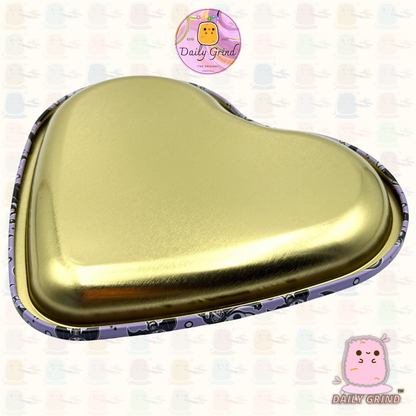 Wavy Tie Dye Mushroom Trippy Hippy - Heart Shaped Metal Tray for Bits & Pieces, Jewellery, Crystals, Trinkets etc!  14x18cm Cute Gift Idea