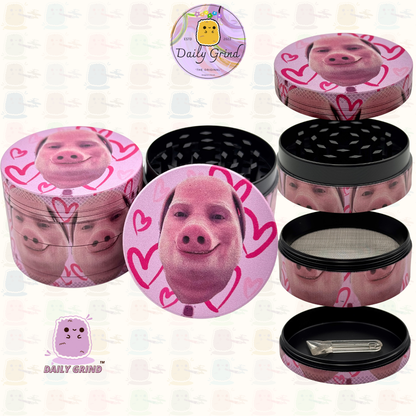 Mignon œil de cristal coloré Trippy 50mm 4 pièces de haute qualité personnalisé broyeur d'herbes en métal cadeau 
