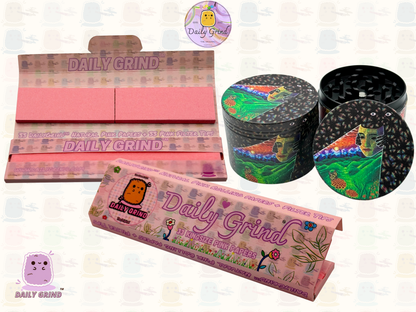 Motif Trippy coloré ondulé liquide Hallucination 50mm 4 pièces haute qualité personnalisé métal herbe broyeur cadeau 