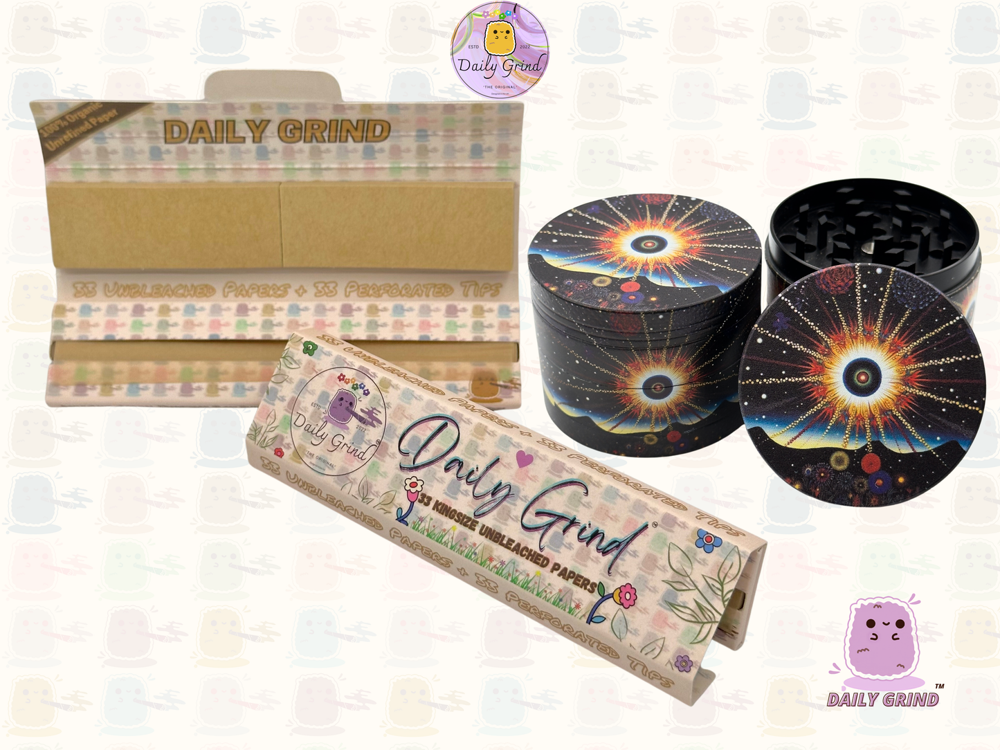 Exploding Star - 50mm Premium 4-Piece Custom Metal Tobacco Herb Grinder Gift Idea
