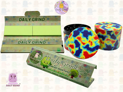 Thermal Imaging Vibrant Colourful - 50mm 4-Piece High Quality Custom Metal Tobacco Herb Grinder Gift Idea
