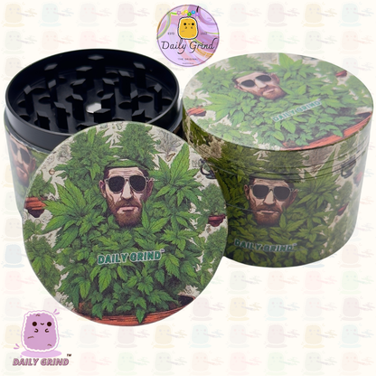 Motif Trippy coloré ondulé liquide Hallucination 50mm 4 pièces haute qualité personnalisé métal herbe broyeur cadeau 