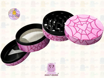 Motif Trippy coloré ondulé liquide Hallucination 50mm 4 pièces haute qualité personnalisé métal herbe broyeur cadeau 