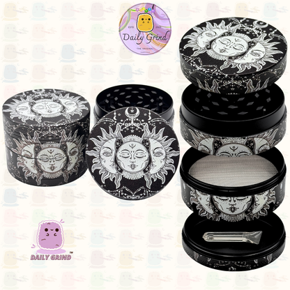 Mignon œil de cristal coloré Trippy 50mm 4 pièces de haute qualité personnalisé broyeur d'herbes en métal cadeau 