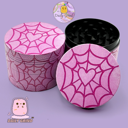 Motif Trippy coloré ondulé liquide Hallucination 50mm 4 pièces haute qualité personnalisé métal herbe broyeur cadeau 