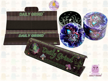 Oil Spill Web Slime Grunge - 50mm 4-Piece High Quality Metal Tobacco Herb Grinder Gift Idea