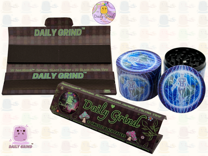 Motif Trippy coloré ondulé liquide Hallucination 50mm 4 pièces haute qualité personnalisé métal herbe broyeur cadeau 