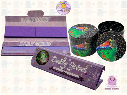 Motif Trippy coloré ondulé liquide Hallucination 50mm 4 pièces haute qualité personnalisé métal herbe broyeur cadeau 