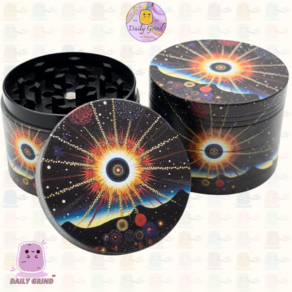Exploding Star - 50mm Premium 4-Piece Custom Metal Tobacco Herb Grinder Gift Idea