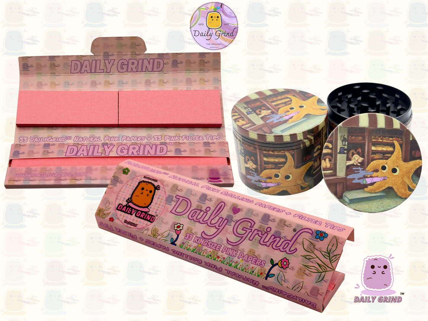 Motif Trippy coloré ondulé liquide Hallucination 50mm 4 pièces haute qualité personnalisé métal herbe broyeur cadeau 