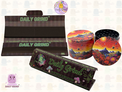 Motif Trippy coloré ondulé liquide Hallucination 50mm 4 pièces haute qualité personnalisé métal herbe broyeur cadeau 