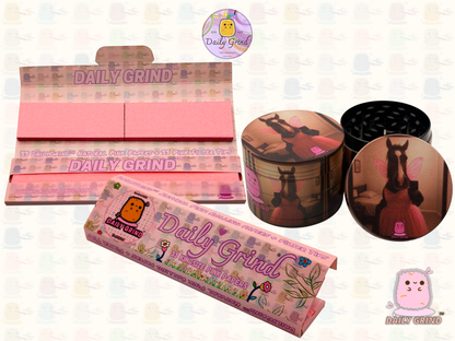 Princess Pony - 50mm Custom 4-Piece Metal Tobacco Herb Grinder - Christmas Gift