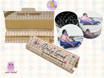 Papa Bod dans un Drop Top Mini 50mm 4 pièces de haute qualité personnalisé broyeur d'herbes en métal cadeau 