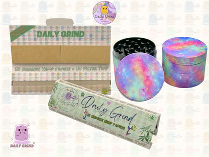Voie lactée colorée galaxie mignonne 50mm 4 pièces cadeau de broyeur d'herbes en métal personnalisé de haute qualité 