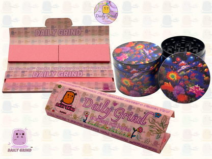 Fantasy Night Garden Flower Dream - 50mm 4-Piece High Quality Custom Metal Tobacco Herb Grinder Gift Idea