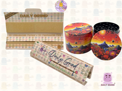 Motif Trippy coloré ondulé liquide Hallucination 50mm 4 pièces haute qualité personnalisé métal herbe broyeur cadeau 